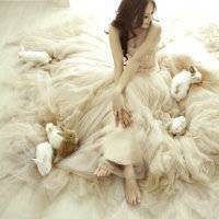 唯美动漫婚纱头像女生背影