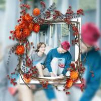 十二星座外圈画中画头像女生