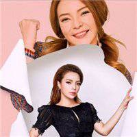 画中画盘腿女生头像