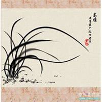 唯美好看兰花微信头像