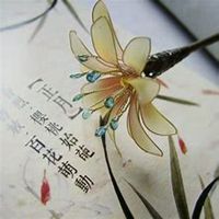 唯美好看兰花微信头像