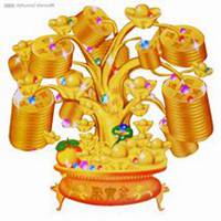 唯美好看发财树微信头像