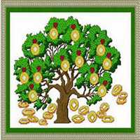 唯美好看发财树微信头像