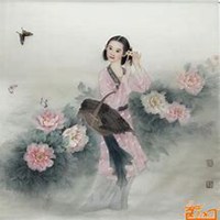 唯美好看月兰花微信头像