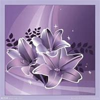 唯美好看百合花微信头像