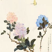 唯美好看绣球花微信头像