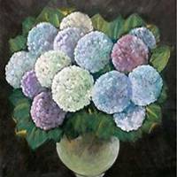 唯美好看绣球花微信头像