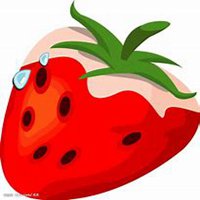 唯美好看草莓微信头像