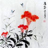 唯美好看鸡冠花微信头像