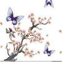 梅花头像带字的