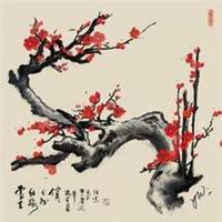 梅花头像带字的
