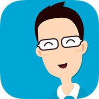 文艺眼镜男情侣头像卡通头像