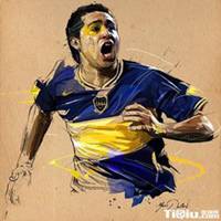 巴西足球明星手绘
