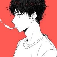 黑白漫画微信男头像背影头像