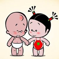 带口罩男漫画头像黑白