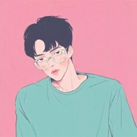 手绘头像男生插画