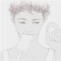 手绘头像男生插画