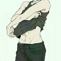 手绘头像男生插画