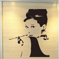 抽象头像女生简约白底