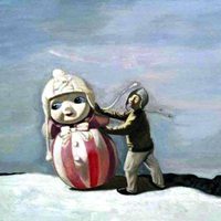 抽象头像男素描