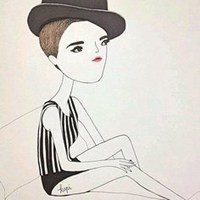 插画头像原宿风