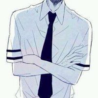 清新上半身无头男头像