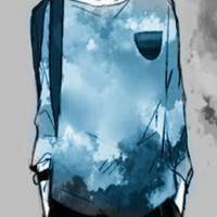 清新上半身无头男头像