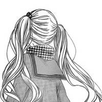 校服头像女生背影