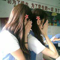 校服头像女生背影
