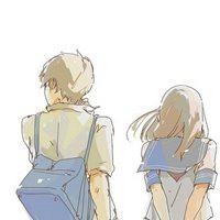校服头像手绘图片