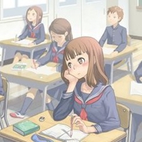 校服头像手绘图片