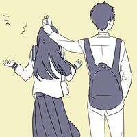 校服头像手绘图片