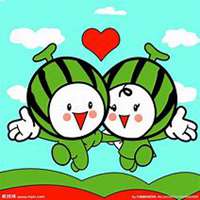 拿水果遮脸女生头像