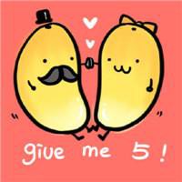 简单清秀水果头像