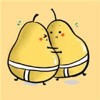 男生拿水果头像