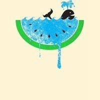 头像白底中间图案水果