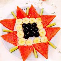 男生吃水果头像