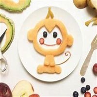 白底方块水果头像