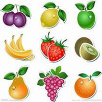 男生拿着水果头像