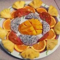 白底方块水果头像