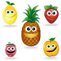 手绘水果头像卡通人物