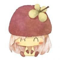 动漫情侣头像拿有水果