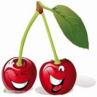 拿水果遮眼镜侧脸头像