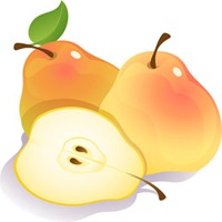 白底方块水果头像