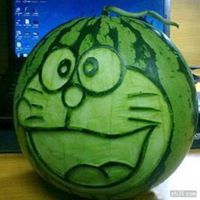 男生用水果挡脸头像