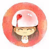 头上放水果女生头像