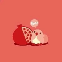 白底小图案水果头像