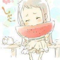 长颜草卡通水果头像