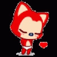 阿狸情侣头像超萌一对