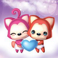 阿狸头像情侣带字伤感